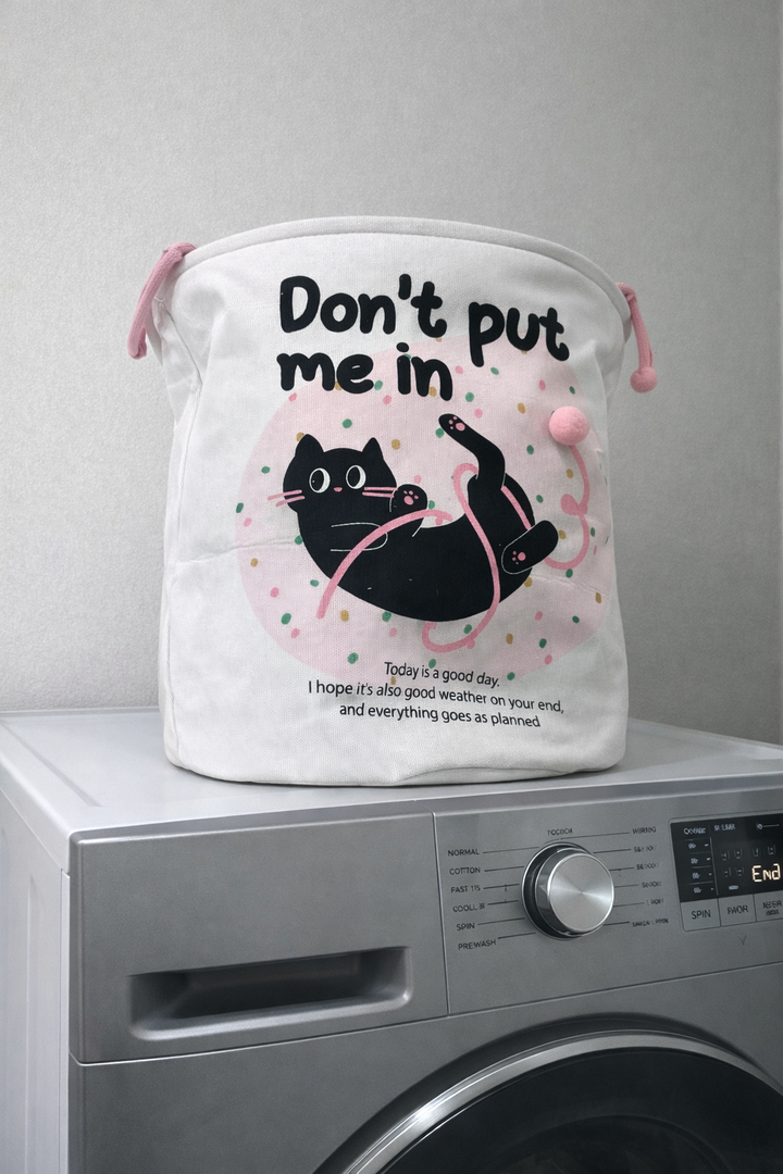 Decorative Laundry Basket “ Don’t Put Me In Cat or Dog 🐶 Design”