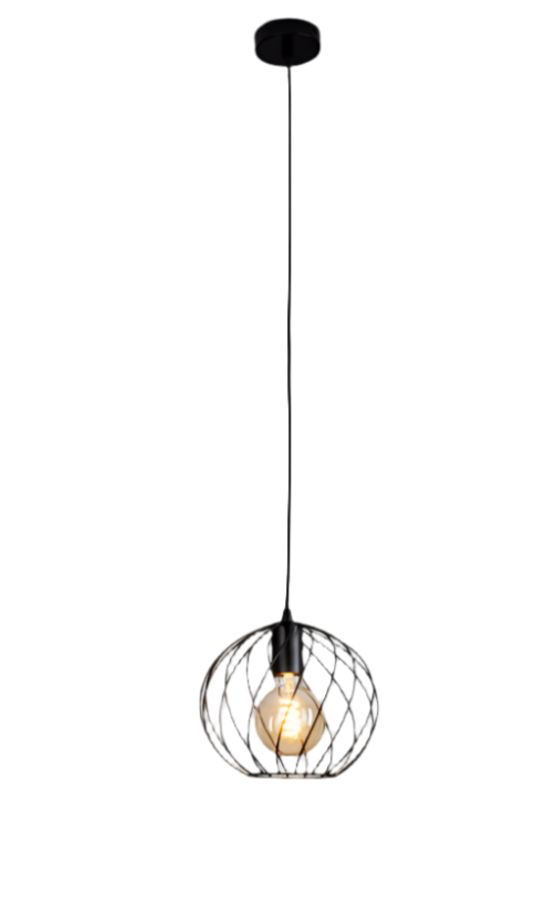 Modern Spiral Cage Single Pendant Light