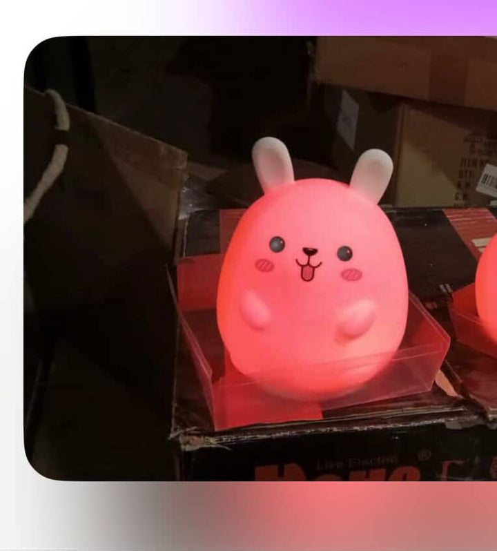 Cute Bunny Silicone LED Night Light