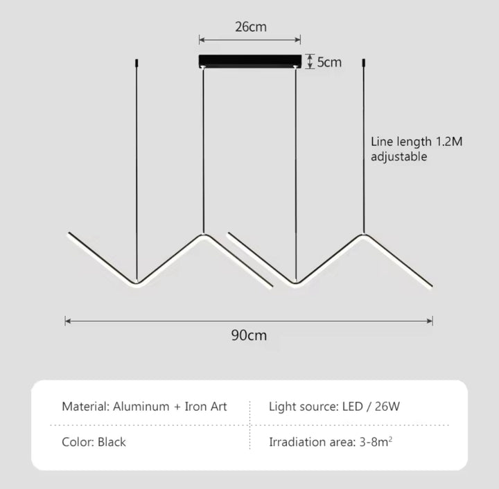 Modern Minimalist LED Pendant Light for Dining Room