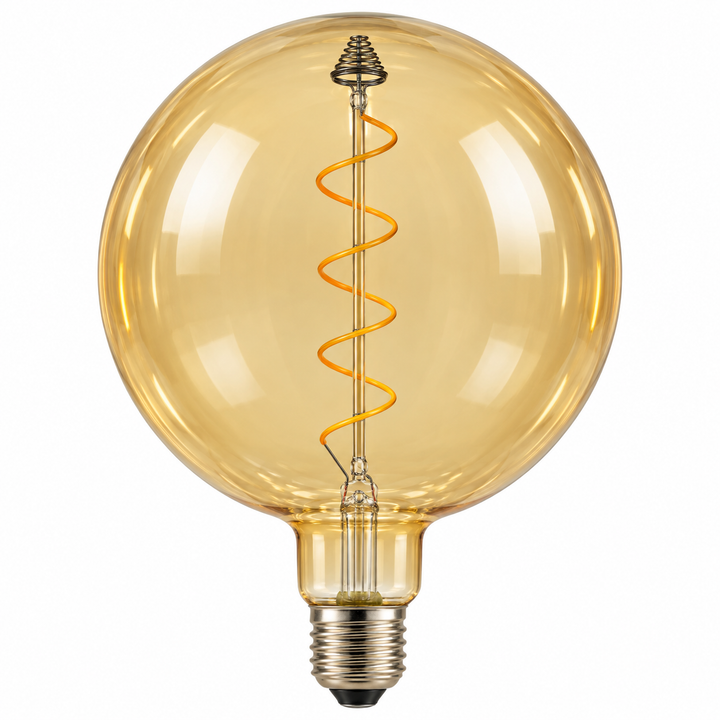 Amber Globe Filament Pendant Light- G200