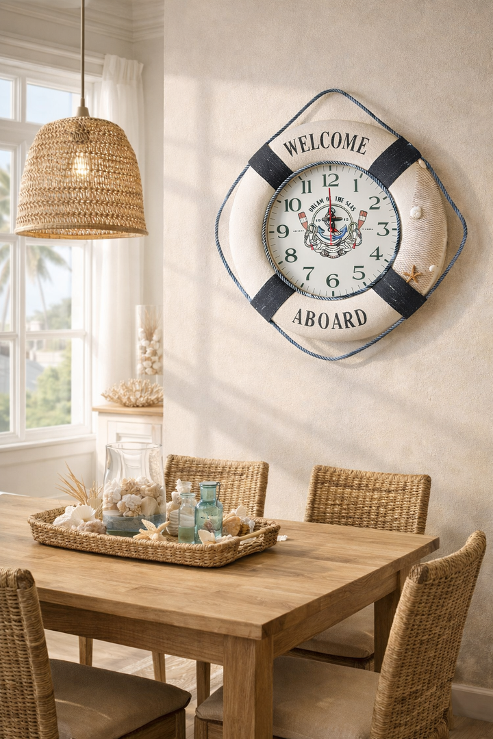 Nautical Lifebuoy Wall Clock
