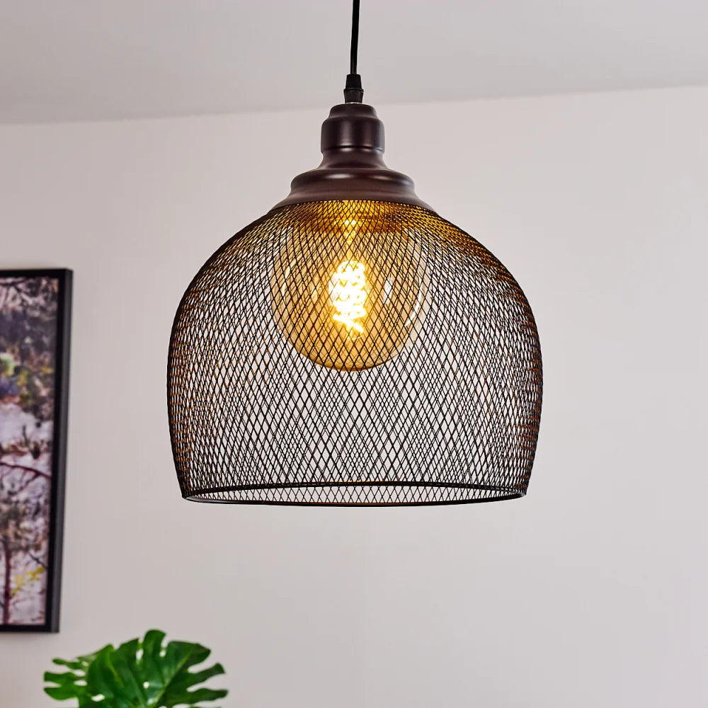 Industrial Mesh Pendant Light