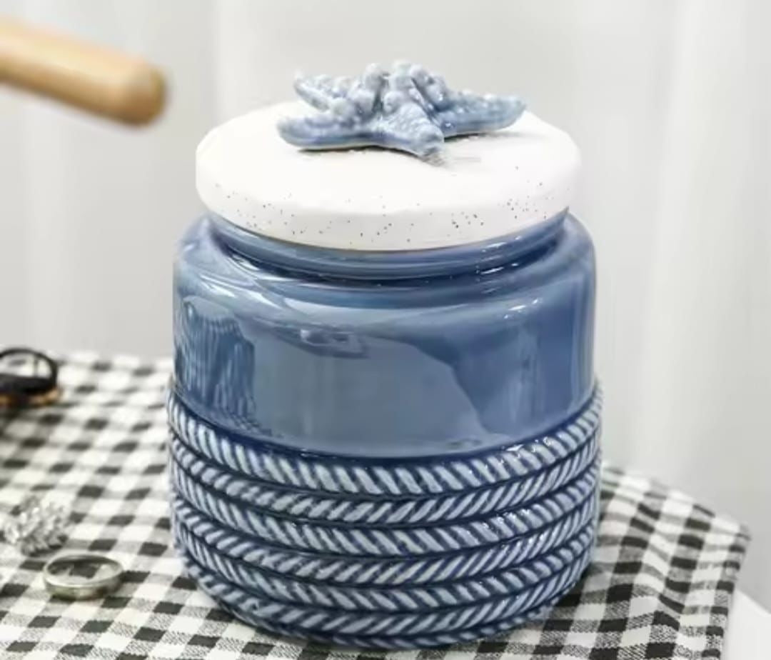 Nautical Ceramic Jar Set