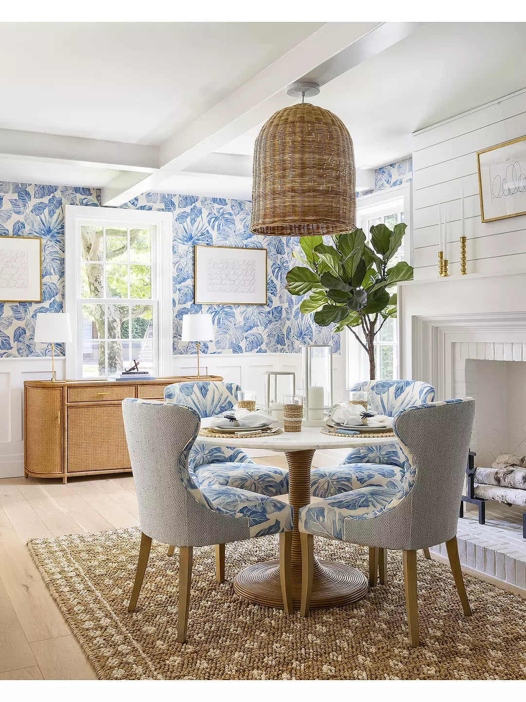 Natural Woven Pendant Light