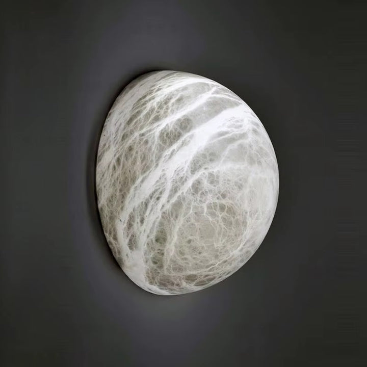 Minimal Spanish Alabaster Wall Sconce