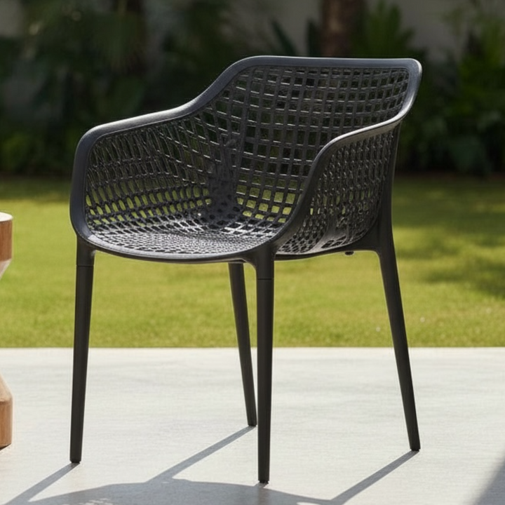 Black Outdoor Armchair