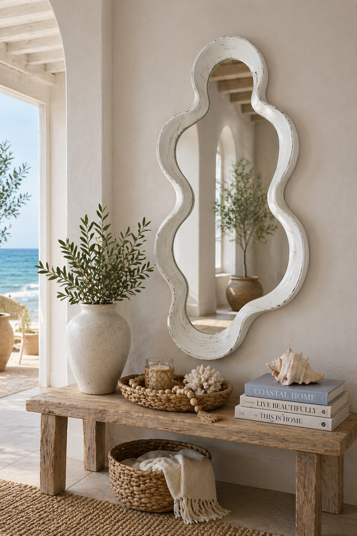 Wavy Coastal Accent Mirror