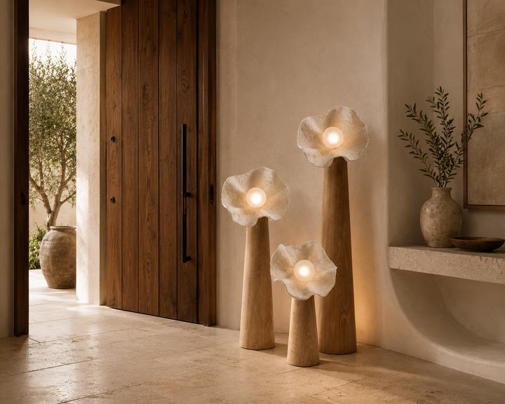 Organic Floral Sculptural Floor Lamp