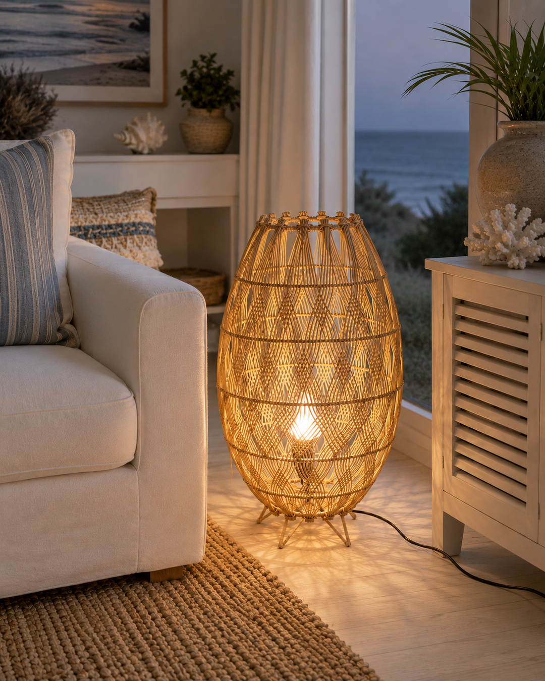 Coastal Weave Floor Lamp