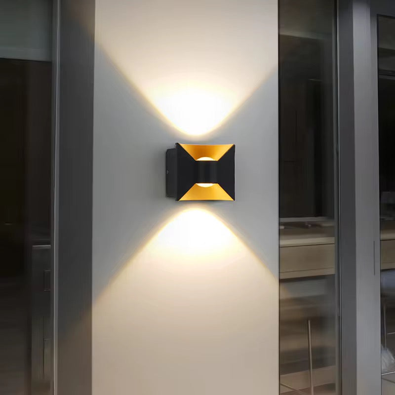 Geometric Black Wall Light