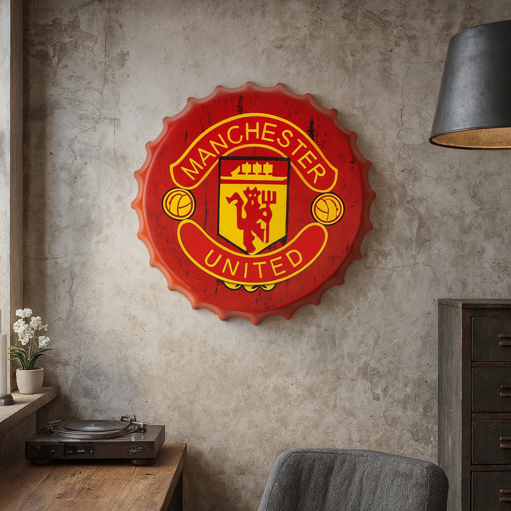 Manchester United - Bottle Cap Wall Art