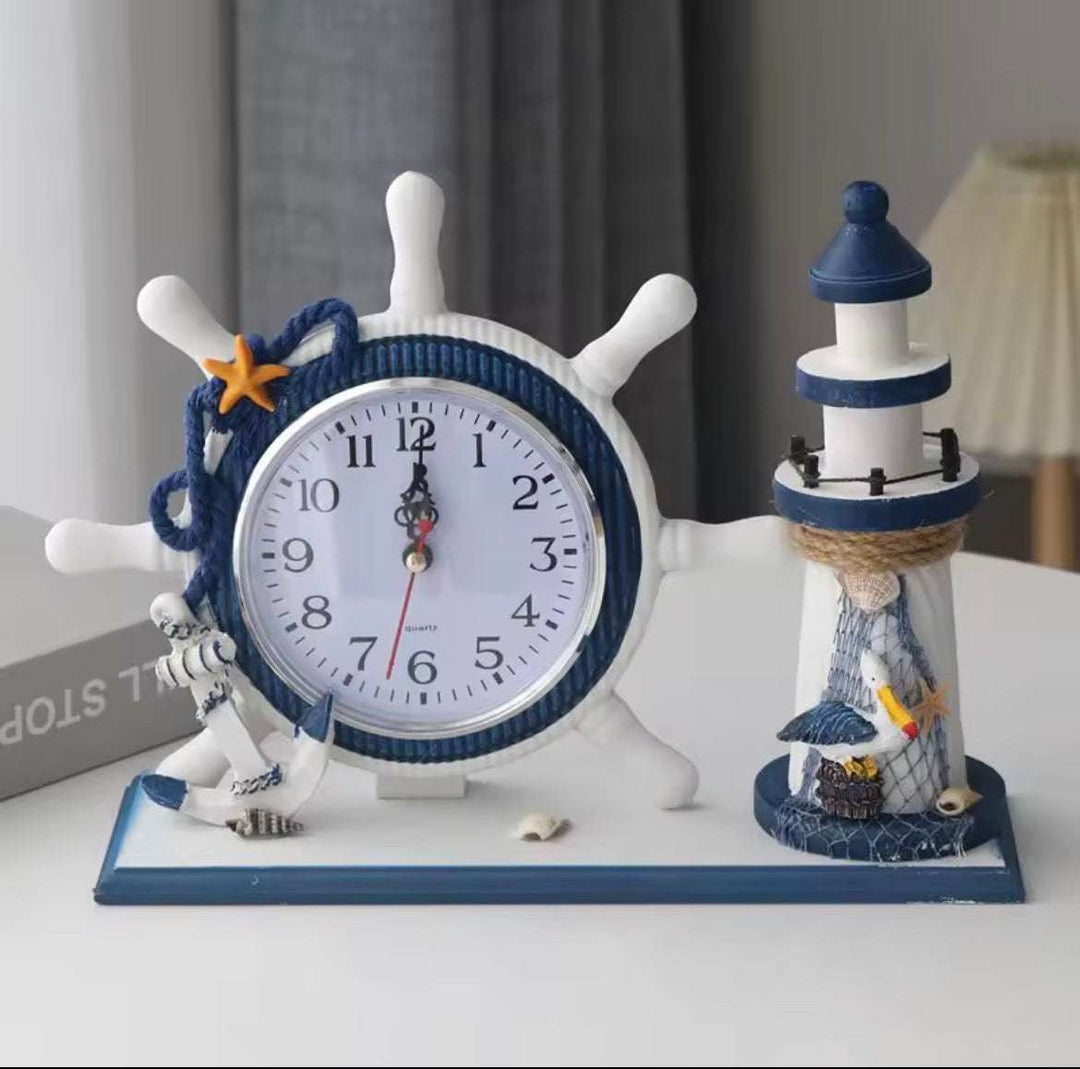 Nautical Table Clock Set