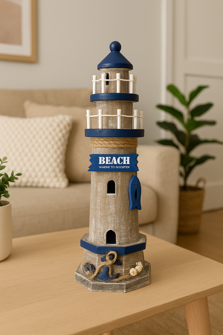 Beacon - Rustic Lighthouse Table Decor