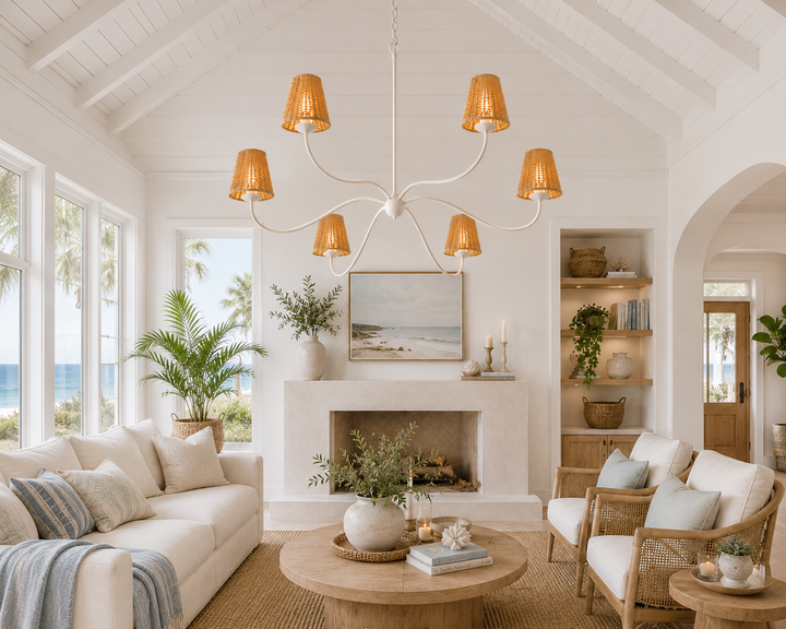 Minimalist Sprawling Chandelier for Living Room