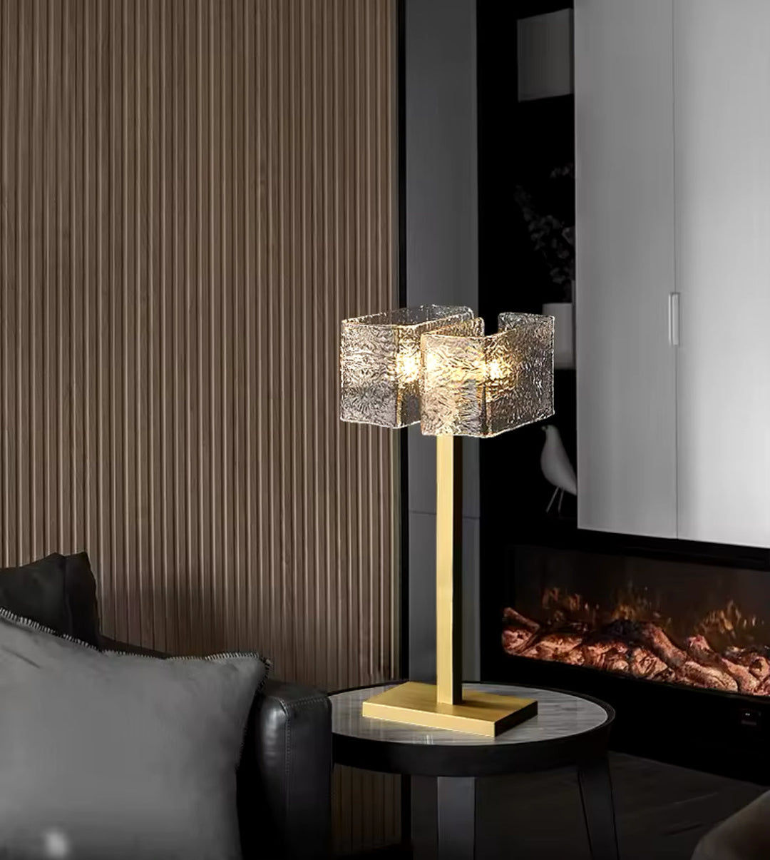 Modern Luxury Glass Shade Table Lamp