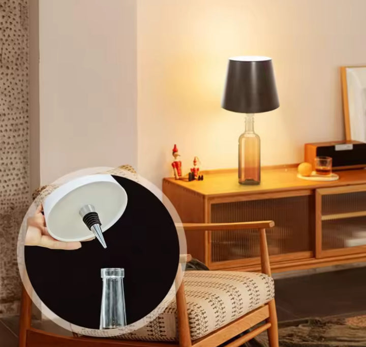 Touch Bottle-Top LED Rechargeable Table Lamp