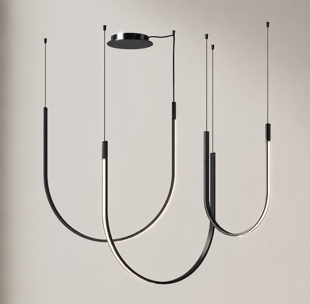 Modern Loop LED Multi-Ring Pendant Light