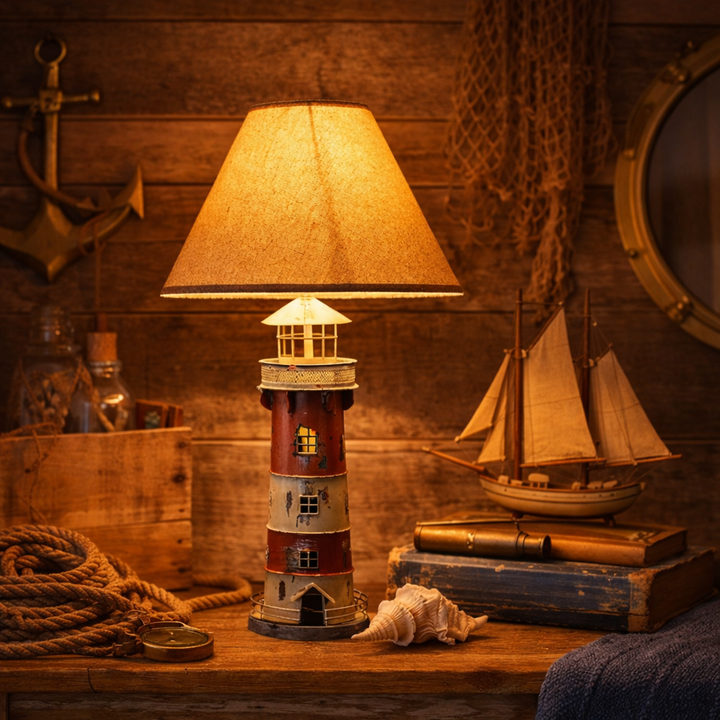 Harbor Lighthouse Table Lamp – Coastal Style