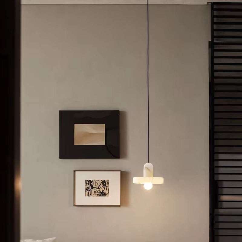 Soft Alabaster Glow Pendant Light