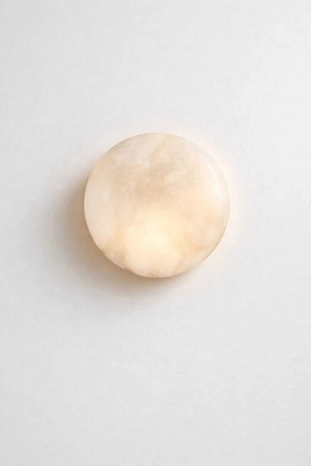 Minimal Spanish Alabaster Wall Sconce