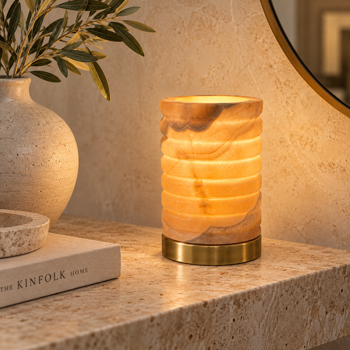 Alabaster Stone Table Lamp