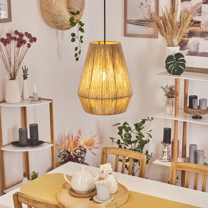 Rustic Woven Pendant Light