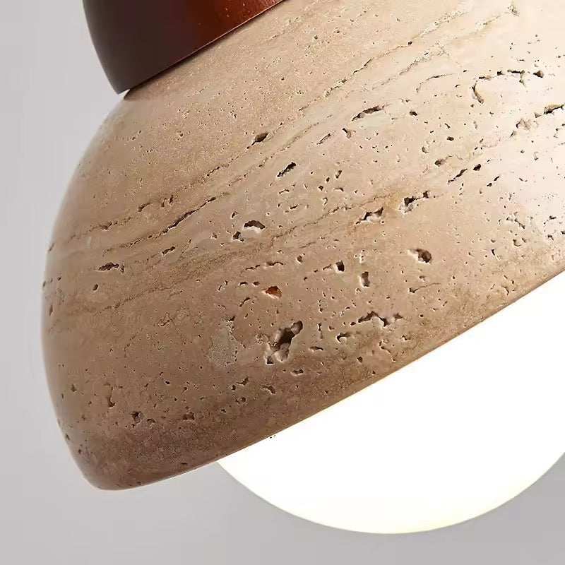 Half Dome Travertine Pendant