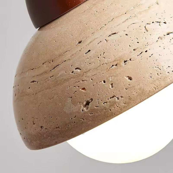 Half Dome Travertine Pendant
