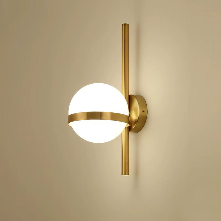 Modern Gold Globe Wall Sconce