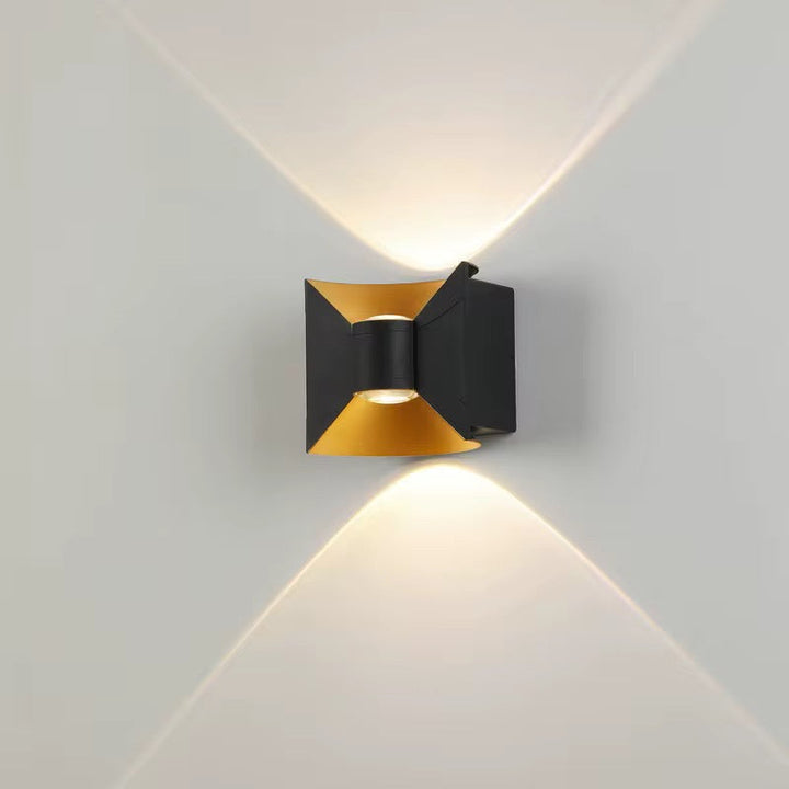 Geometric Black Wall Light