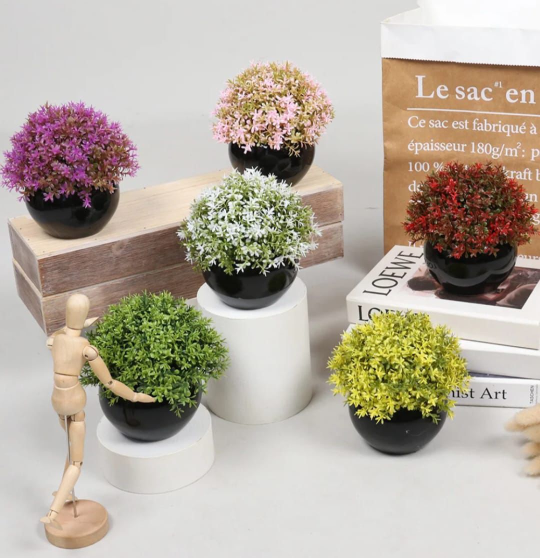Artificial Flower Pot set of 5
