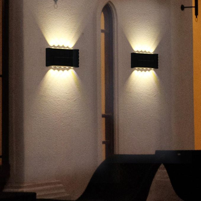 Solar Fence Lights – Up-and-Down Glow set of 2