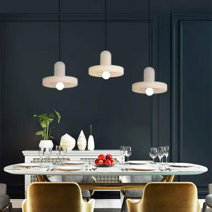Soft Alabaster Glow Pendant Light