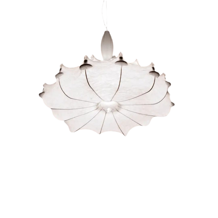 Artistic White Fabric Pendant