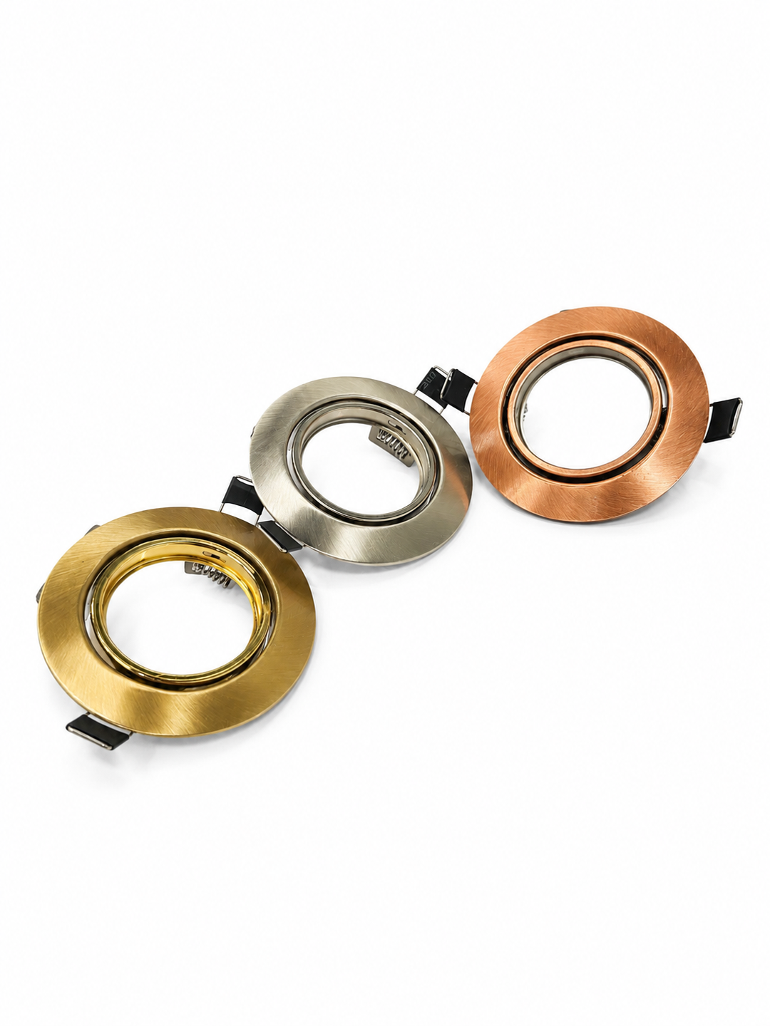 Brushed Metal Spotlight Trim