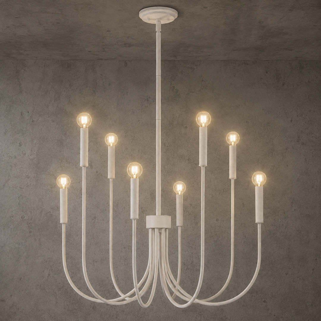 Black - Brass - Chrome- white  color Chandelier