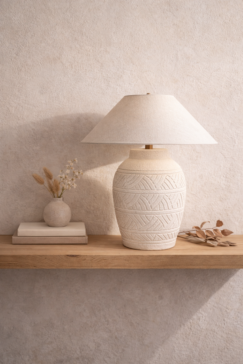 Coastal Textured Ceramic Table Lamp