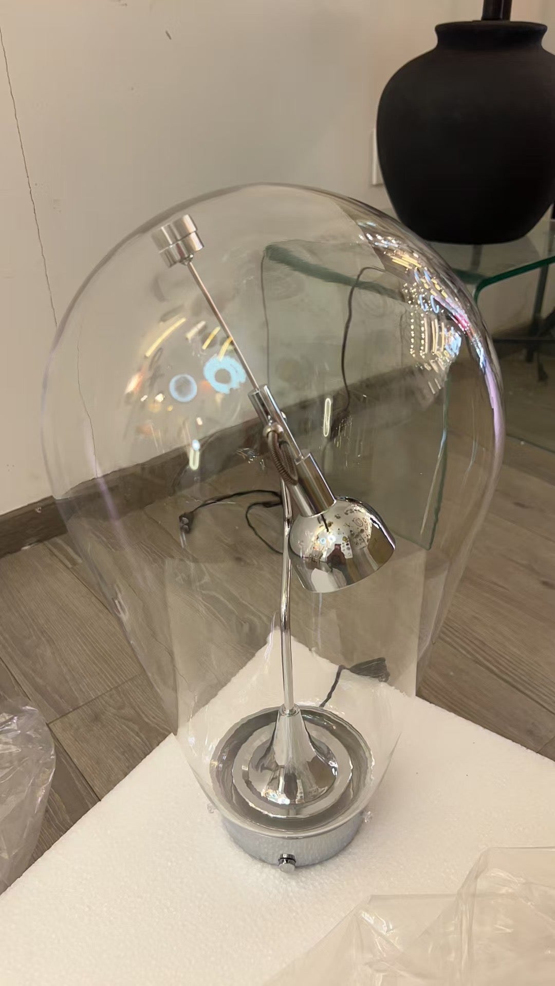 Modern Glass Dome Table Lamp