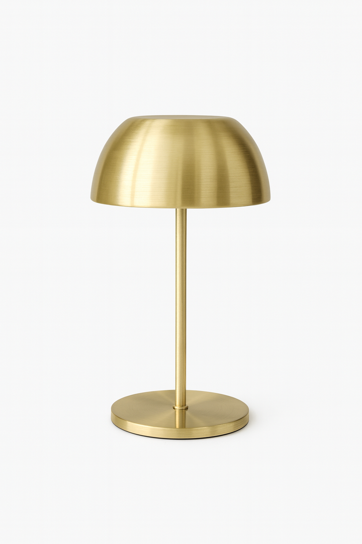 Mushroom head brass rechargeable TINY Table Lamp