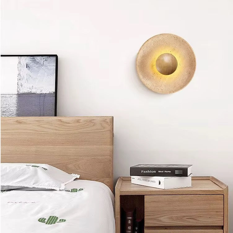 Round Textured Wall Sconce