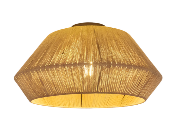 Natural Fiber Woven Ceiling Light