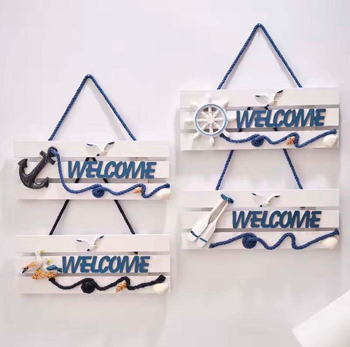 Coastal Welcome Hanging Sign