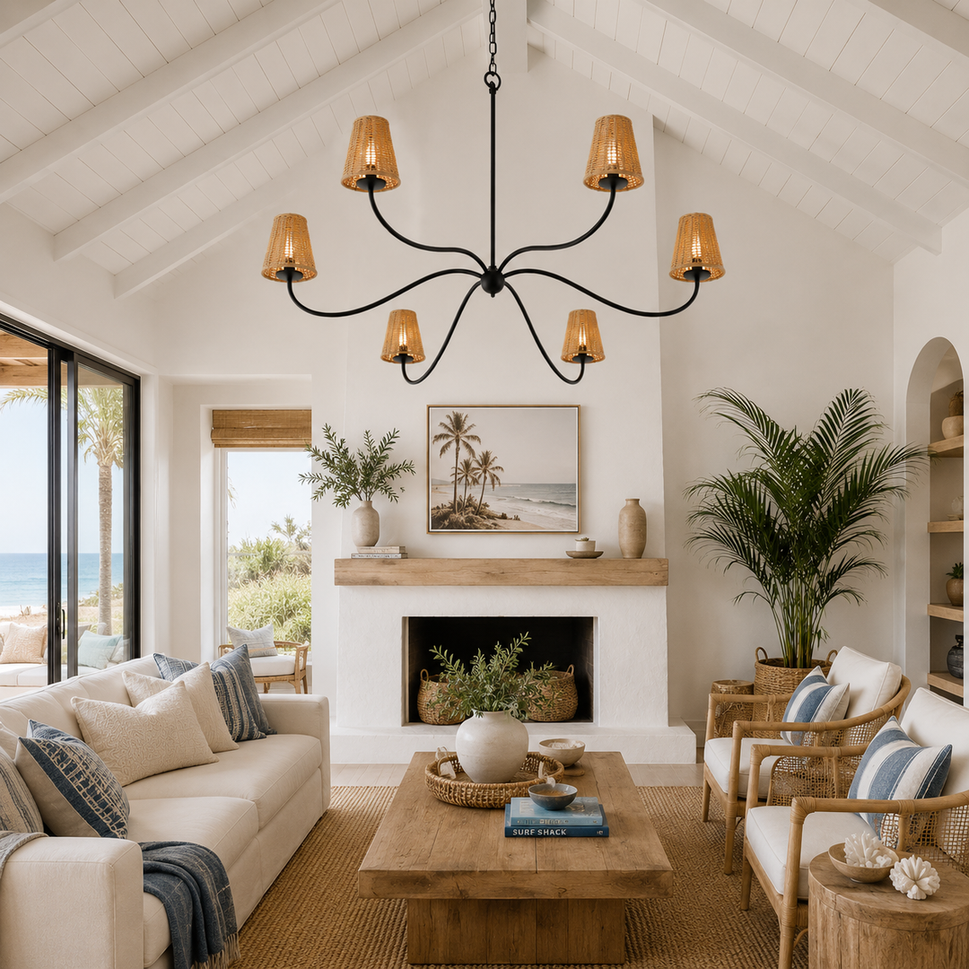 Minimalist Sprawling Chandelier for Living Room