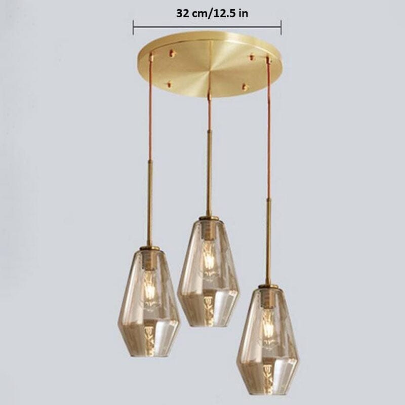 Modern Glass Pendant Light Cluster