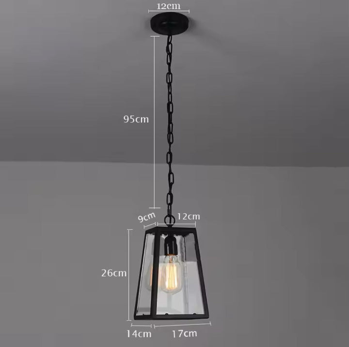 Vintage Industrial Hanging Lantern Pendant Light