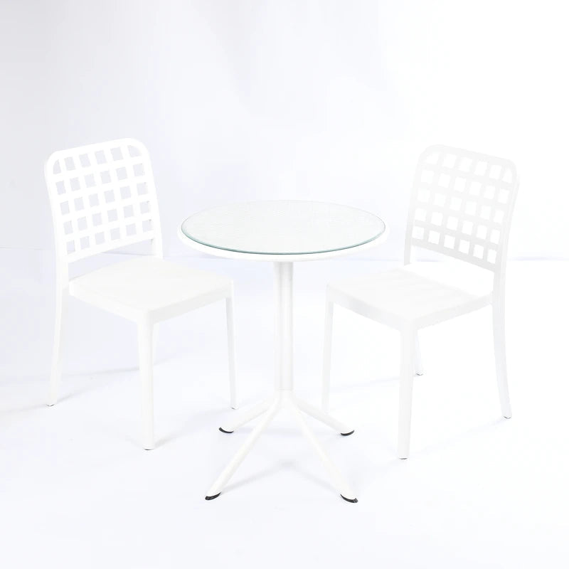 2 Flexi- Chairs + Dot Round Table 60