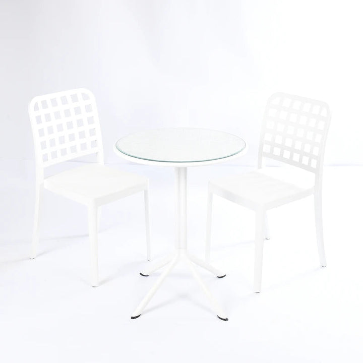 2 Flexi- Chairs + Dot Round Table 60