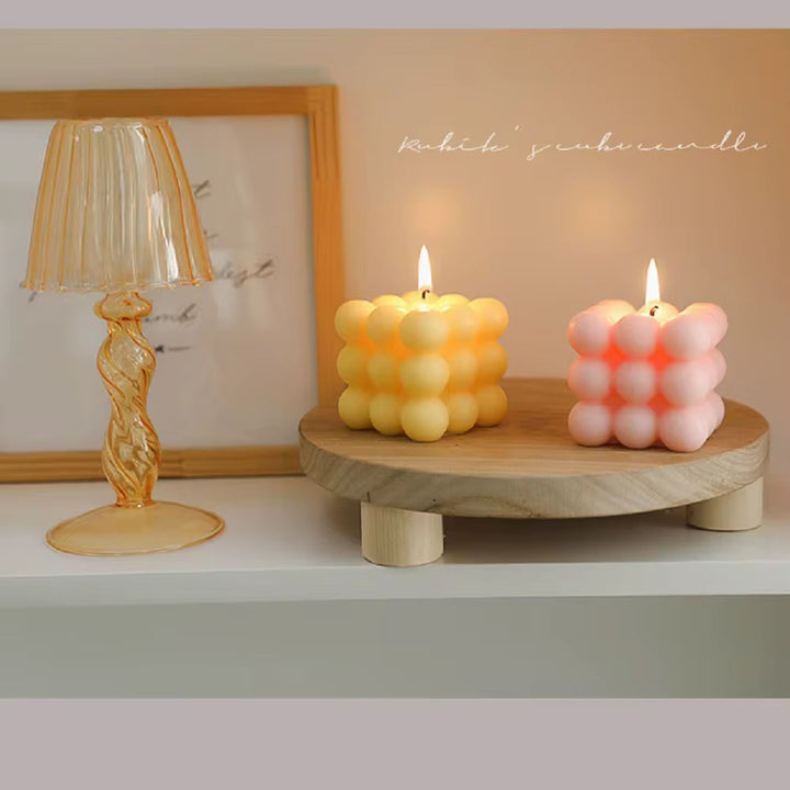Handmade Bubble Cube Candle pack of 12
