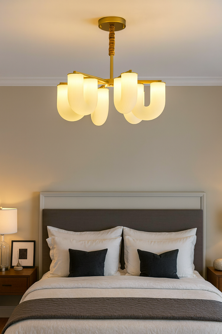 Modern U-Shaped Glass Ceiling Light